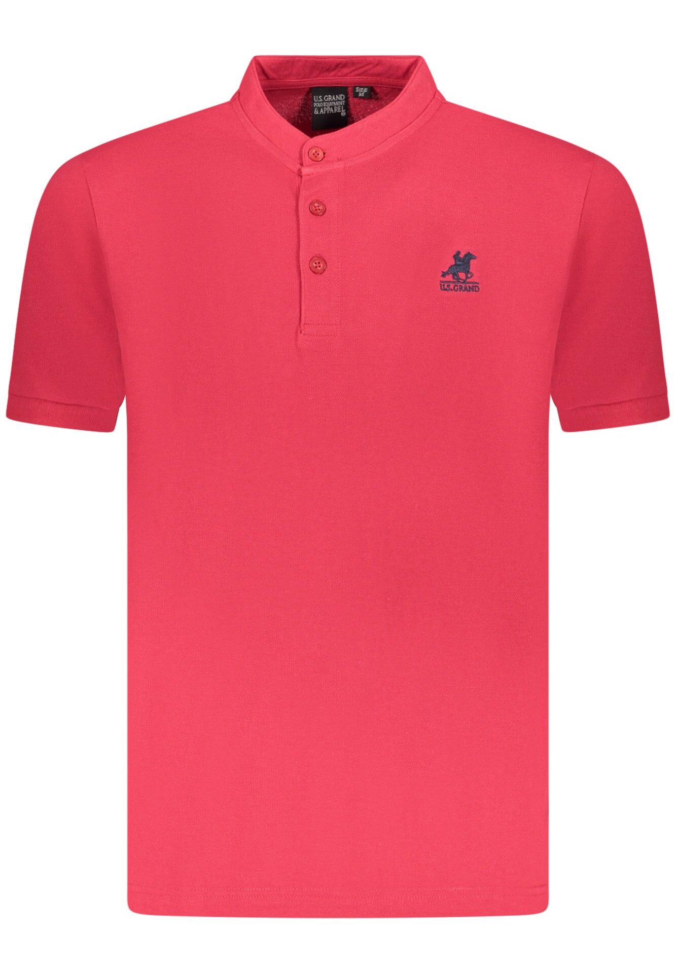 US GRAND MEN'S SHORT-SLEEVE POLO SHIRT, RED