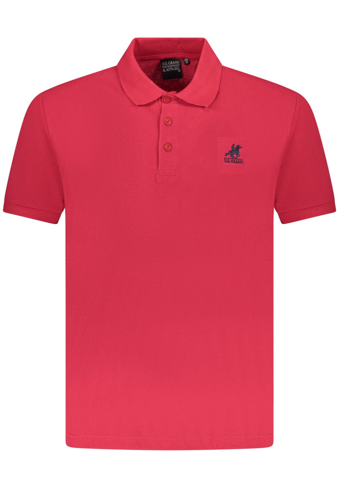 US GRAND MEN'S SHORT-SLEEVE POLO SHIRT, RED