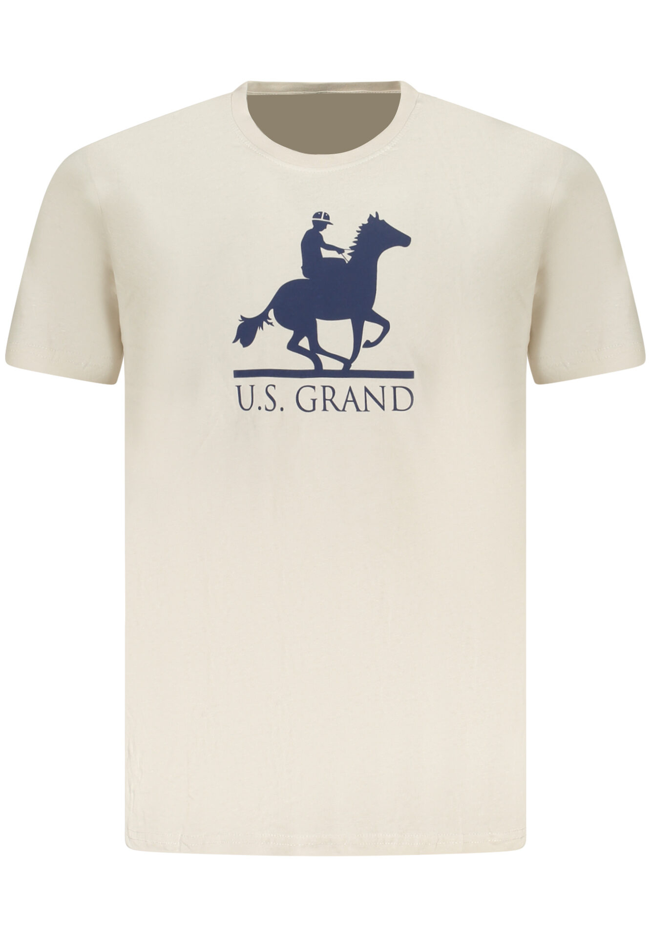 US GRAND MEN'S SHORT-SLEEVE T-SHIRT BEIGE