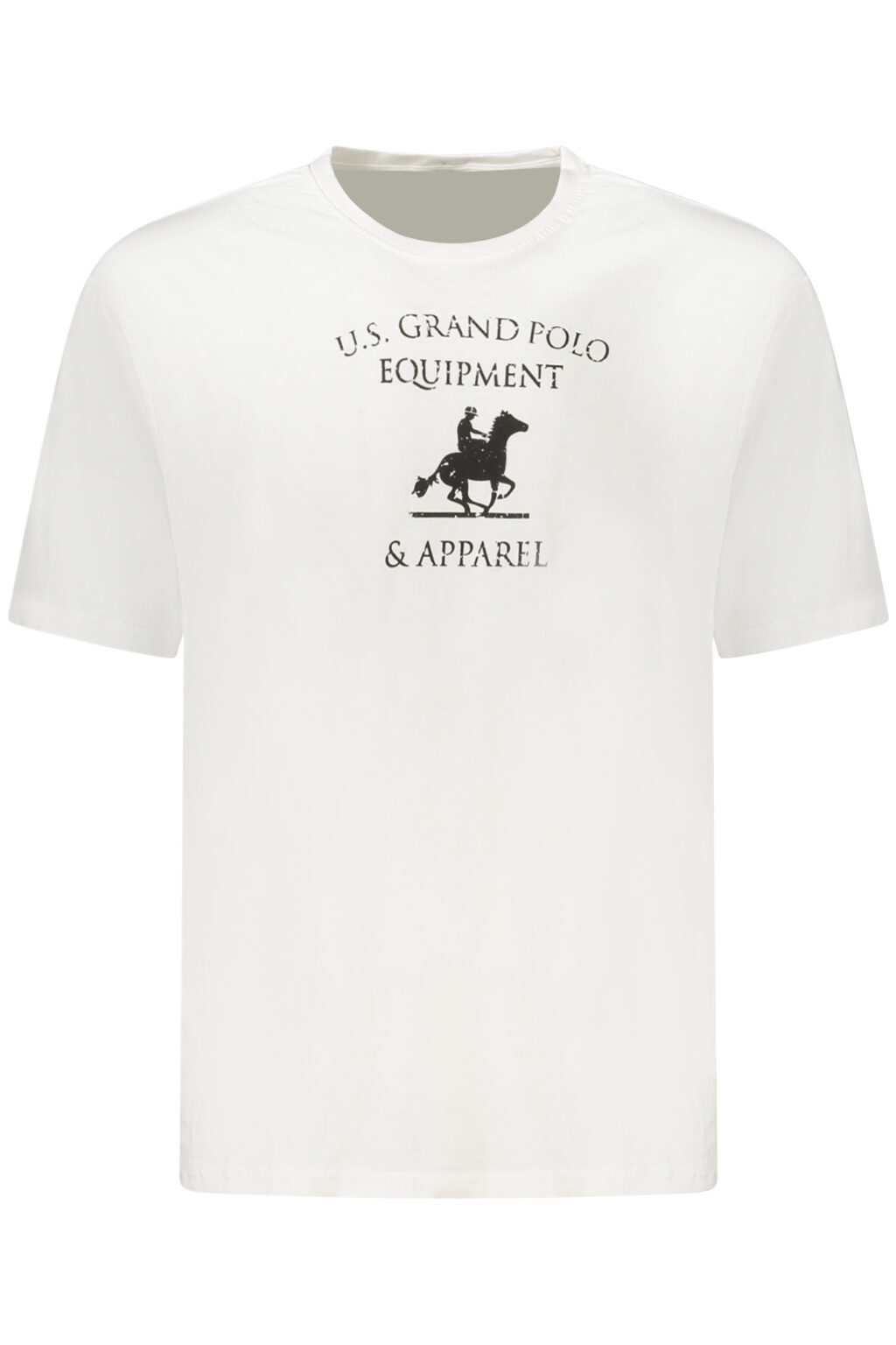 usgrandpolot-shirtmanichecorteuomobianco_1 US GRAND vyriški marškinėliai trumpomis rankovėmis, balti