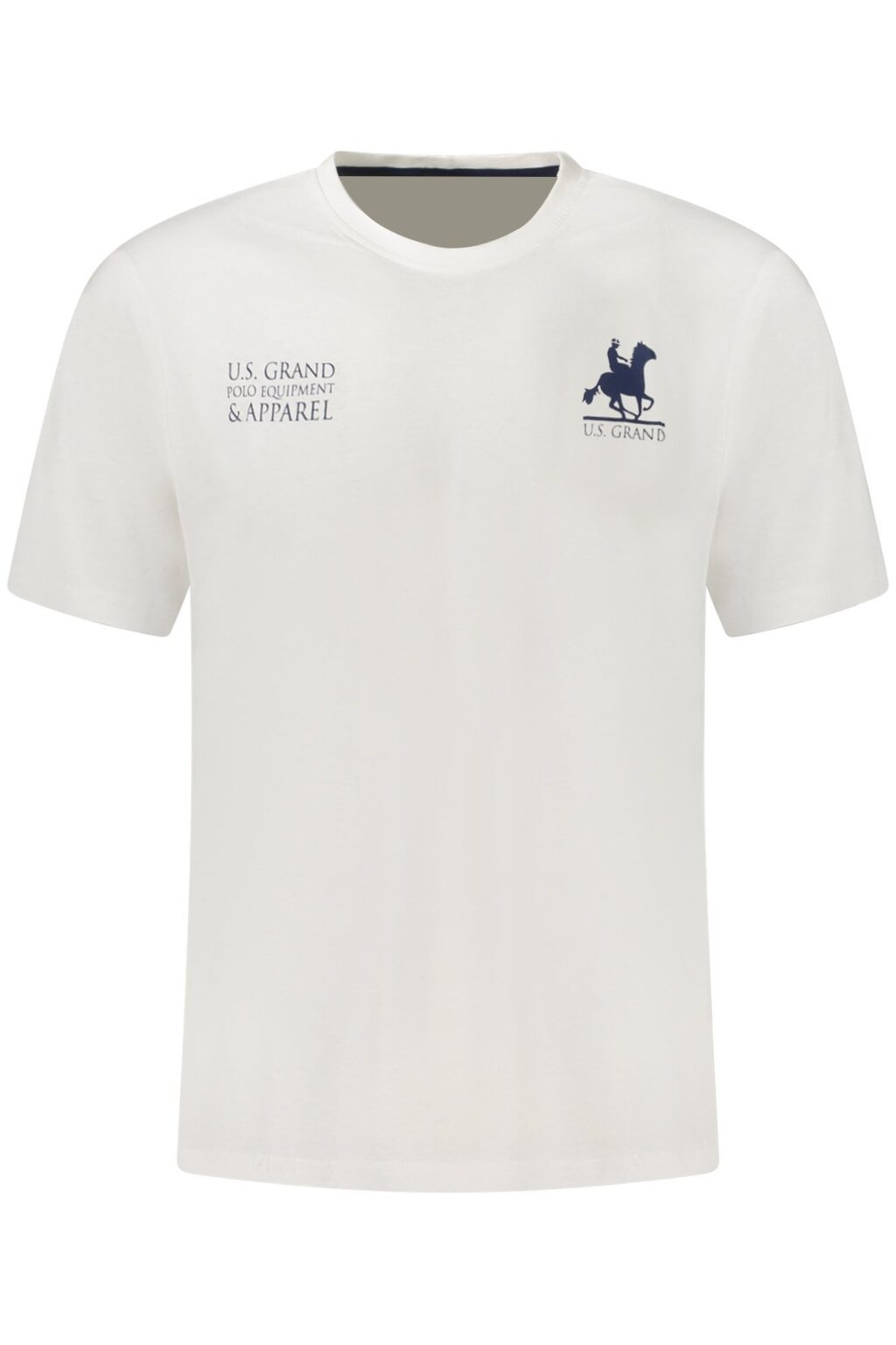 usgrandpolot-shirtmanichecorteuomobianco_1 US GRAND vyriški marškinėliai trumpomis rankovėmis, balti