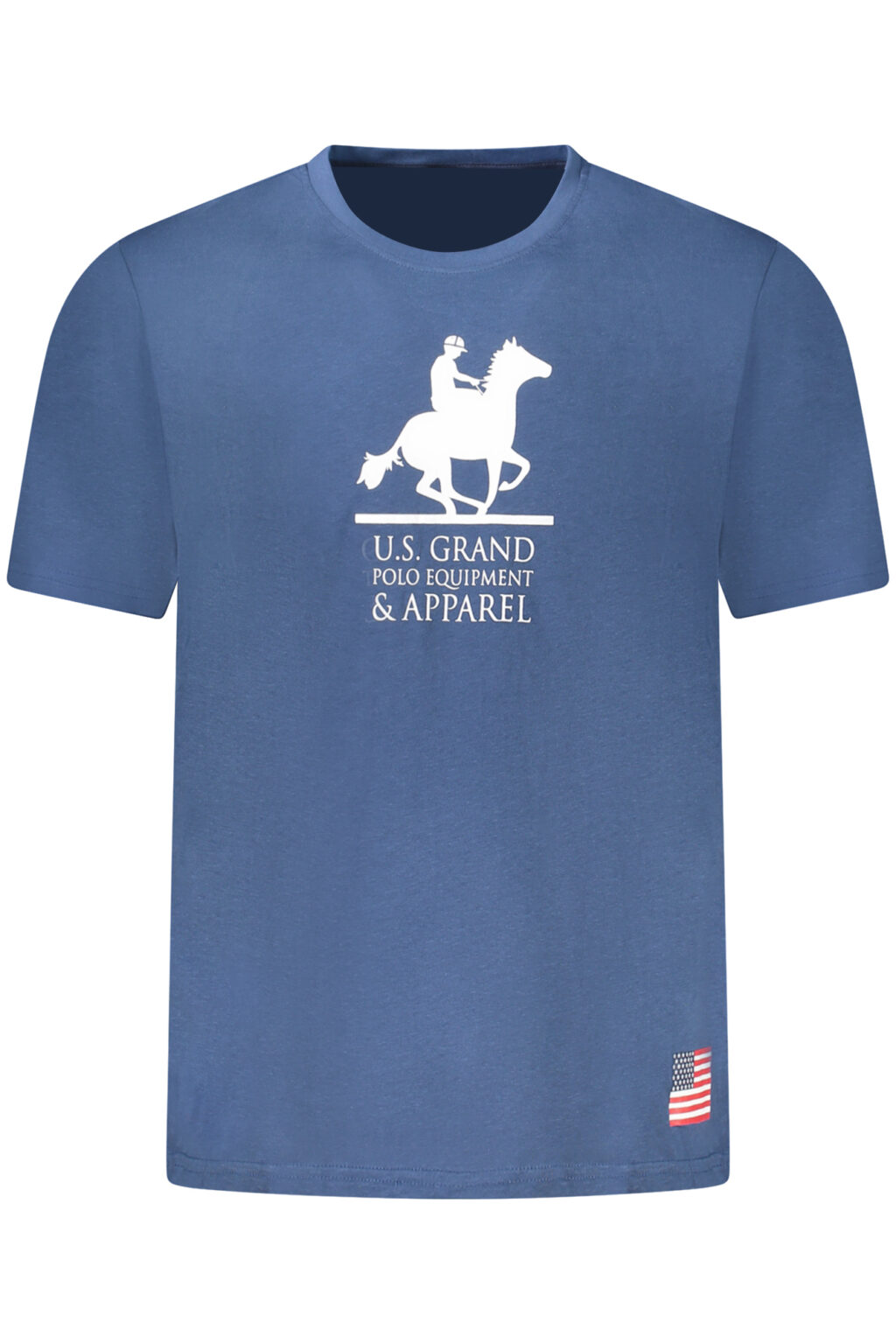 usgrandpolot-shirtmanichecorteuomoblu_1 US GRAND vyriški marškinėliai trumpomis rankovėmis, mėlyni