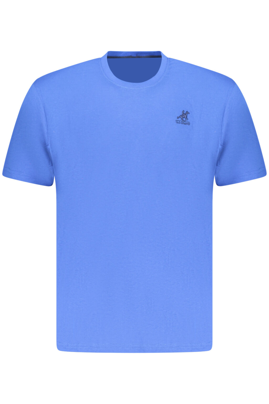 usgrandpolot-shirtmanichecorteuomoblu_1 US GRAND mėlyni vyriški marškinėliai trumpomis rankovėmis