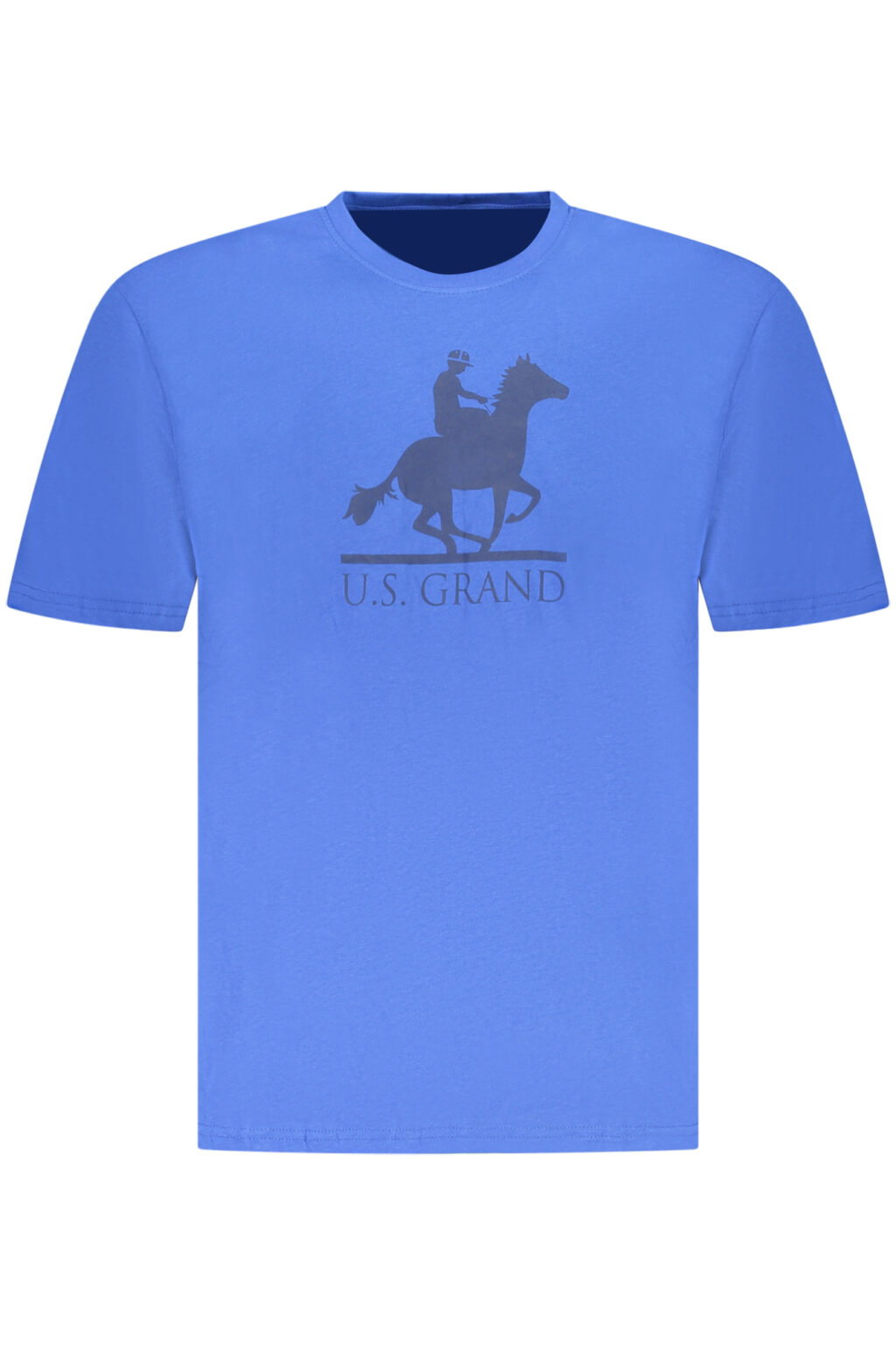 usgrandpolot-shirtmanichecorteuomoblu_1 US GRAND mėlyni vyriški marškinėliai trumpomis rankovėmis