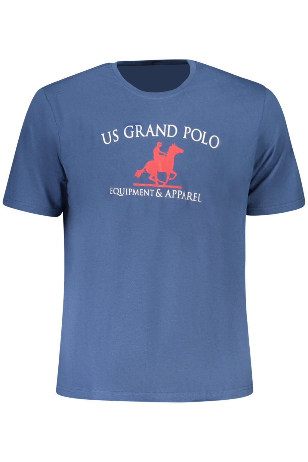 usgrandpolot-shirtmanichecorteuomoblu_1 US GRAND mėlyni vyriški marškinėliai trumpomis rankovėmis