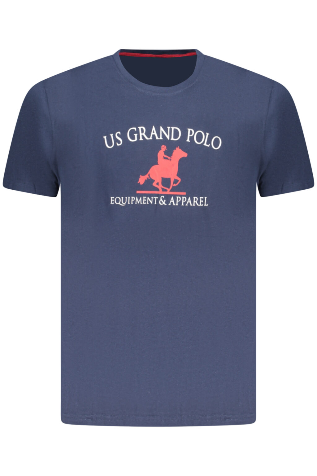 usgrandpolot-shirtmanichecorteuomoblu_1 US GRAND mėlyni vyriški marškinėliai trumpomis rankovėmis