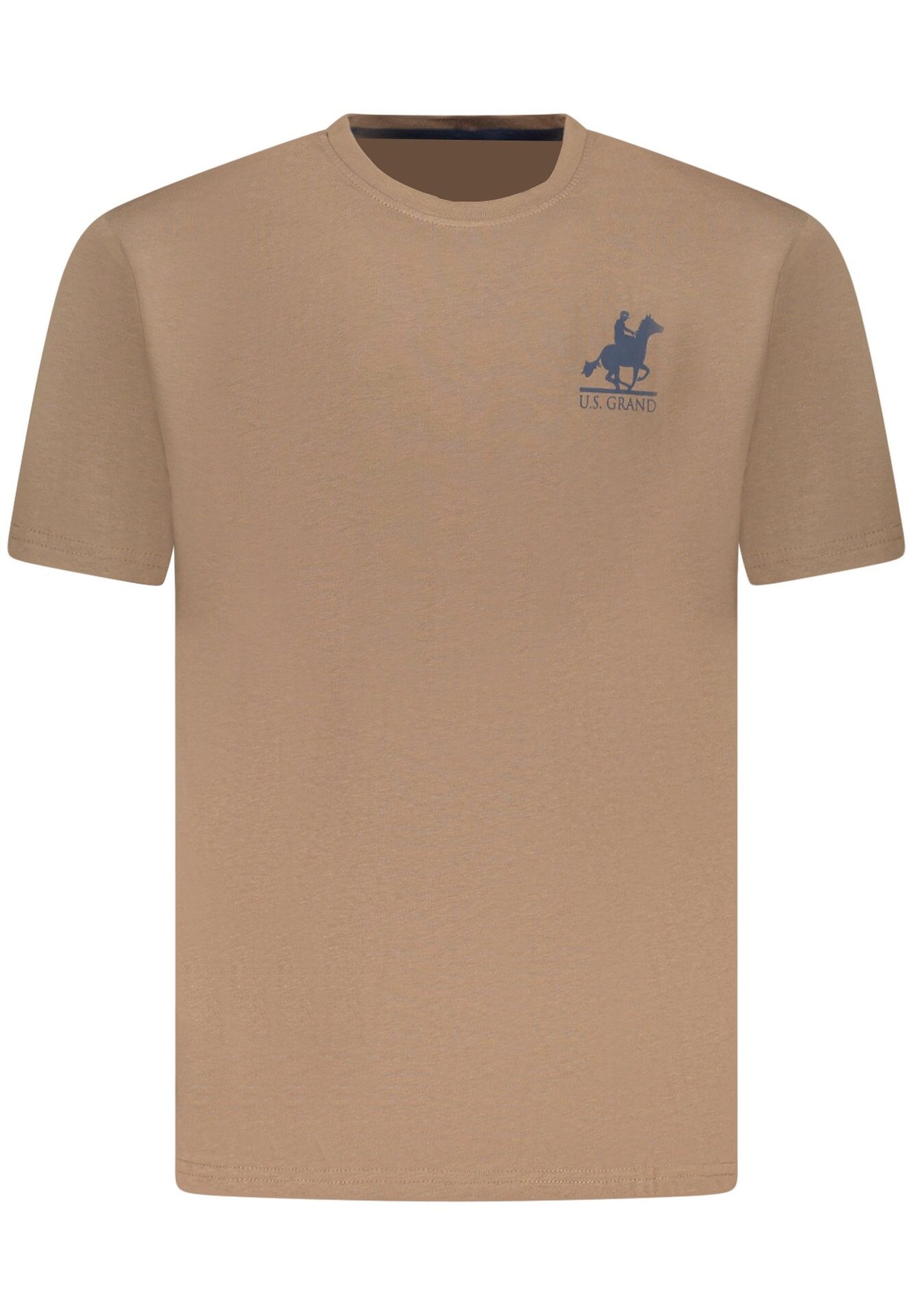 US GRAND MEN'S SHORT-SLEEVE T-SHIRT BROWN