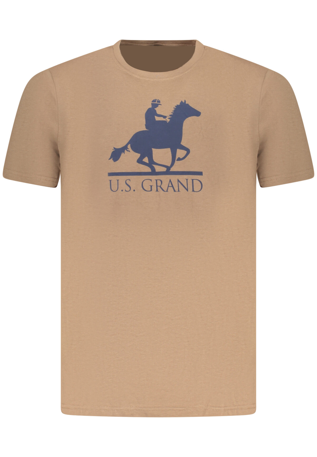 US GRAND MEN'S SHORT-SLEEVE T-SHIRT BROWN
