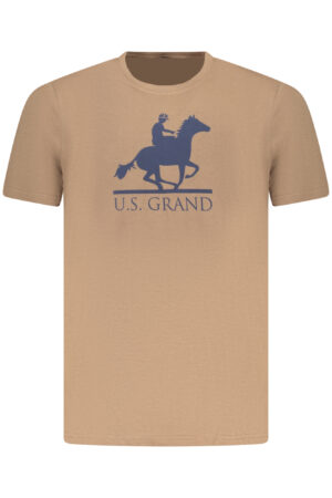 US GRAND MEN'S SHORT-SLEEVE T-SHIRT BROWN