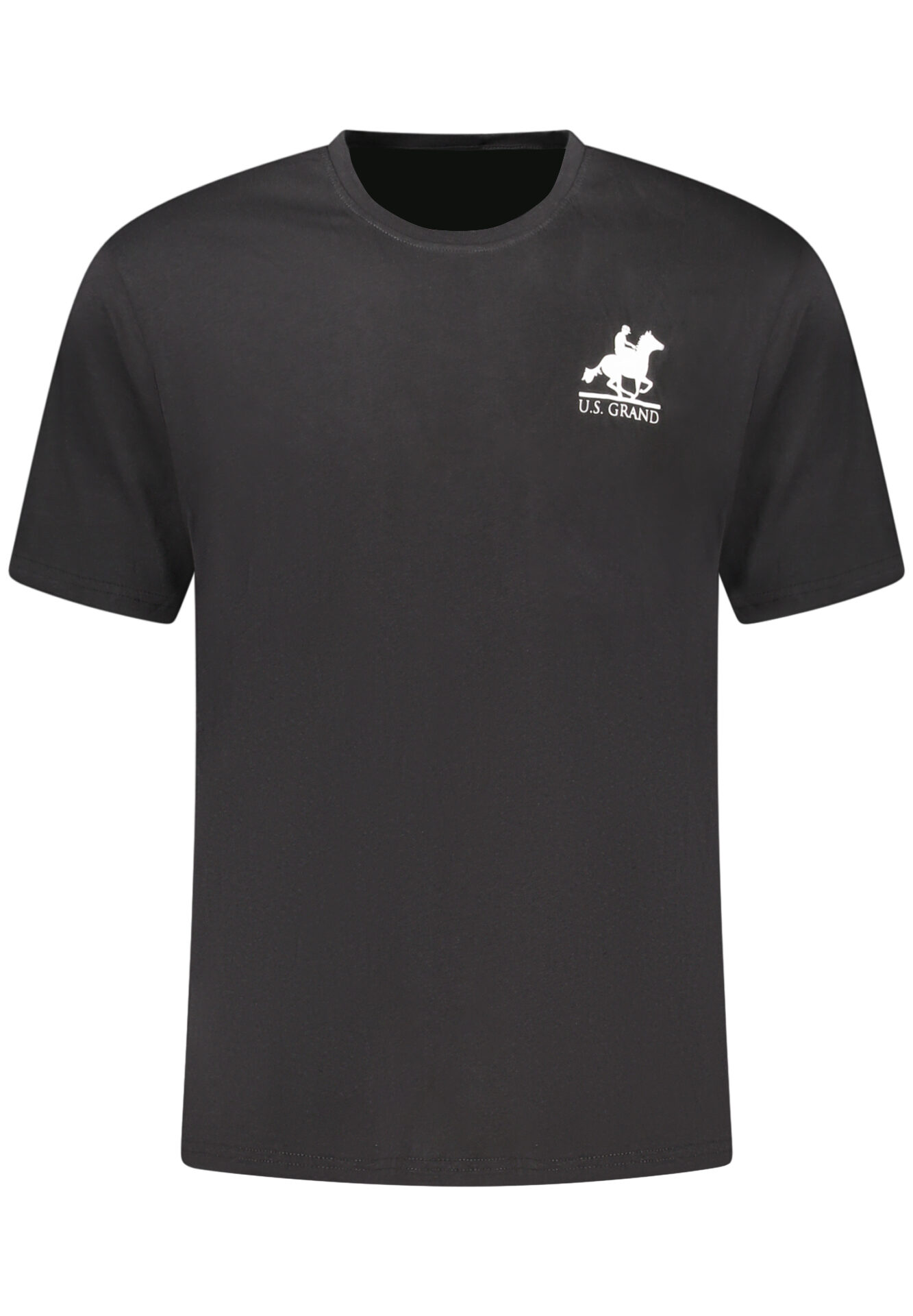 US GRAND MEN'S BLACK SHORT-SLEEVE T-SHIRT