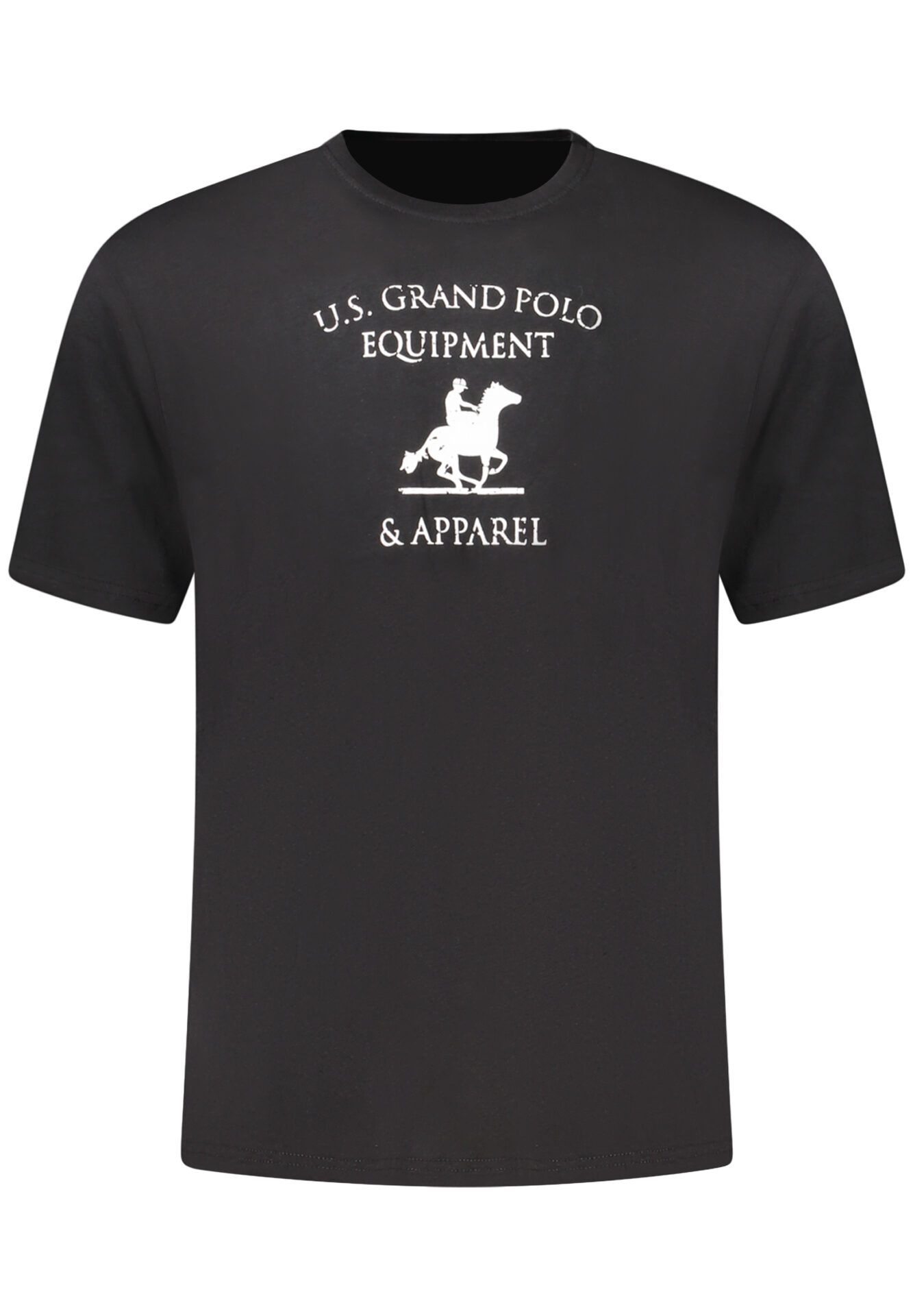 US GRAND MEN'S BLACK SHORT-SLEEVE T-SHIRT