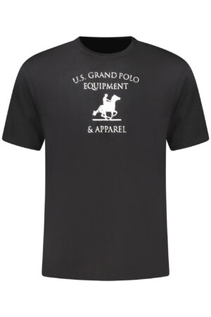 US GRAND MEN'S BLACK SHORT-SLEEVE T-SHIRT