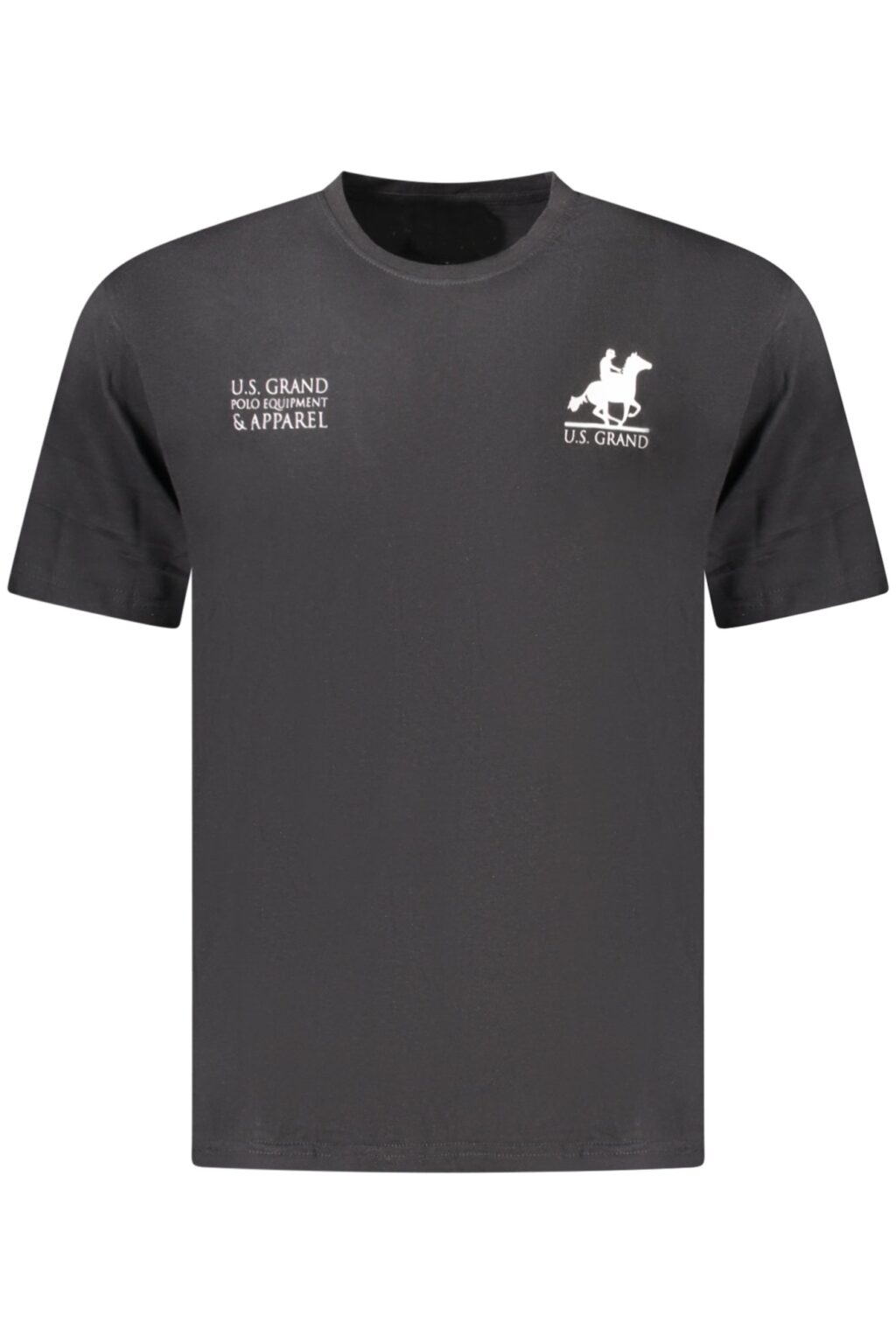usgrandpolot-shirtmanichecorteuomonero_1 US GRAND vyriški marškinėliai trumpomis rankovėmis, juodi