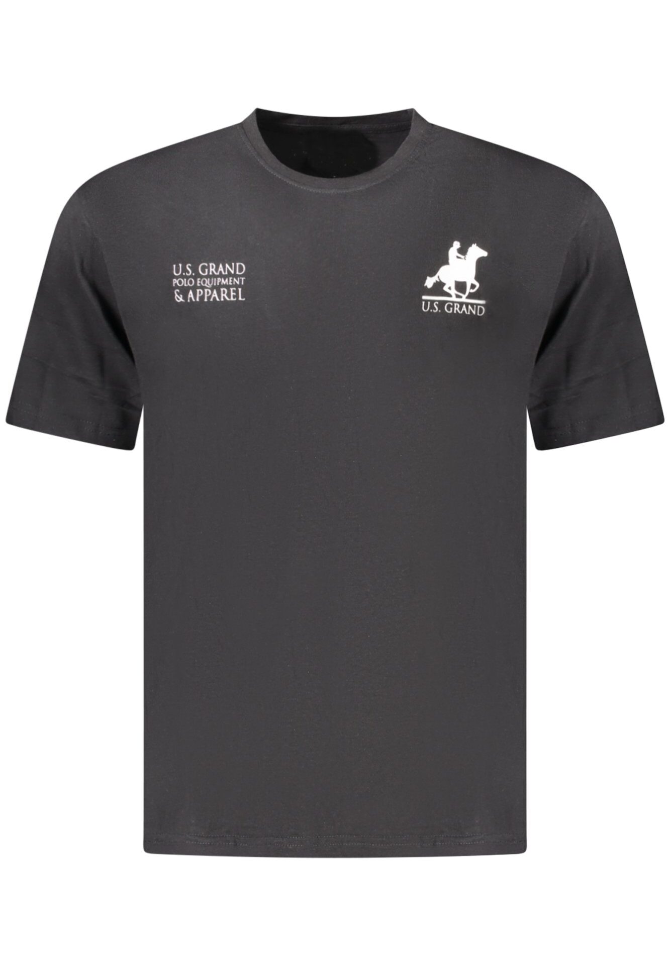 US GRAND MEN'S BLACK SHORT-SLEEVE T-SHIRT