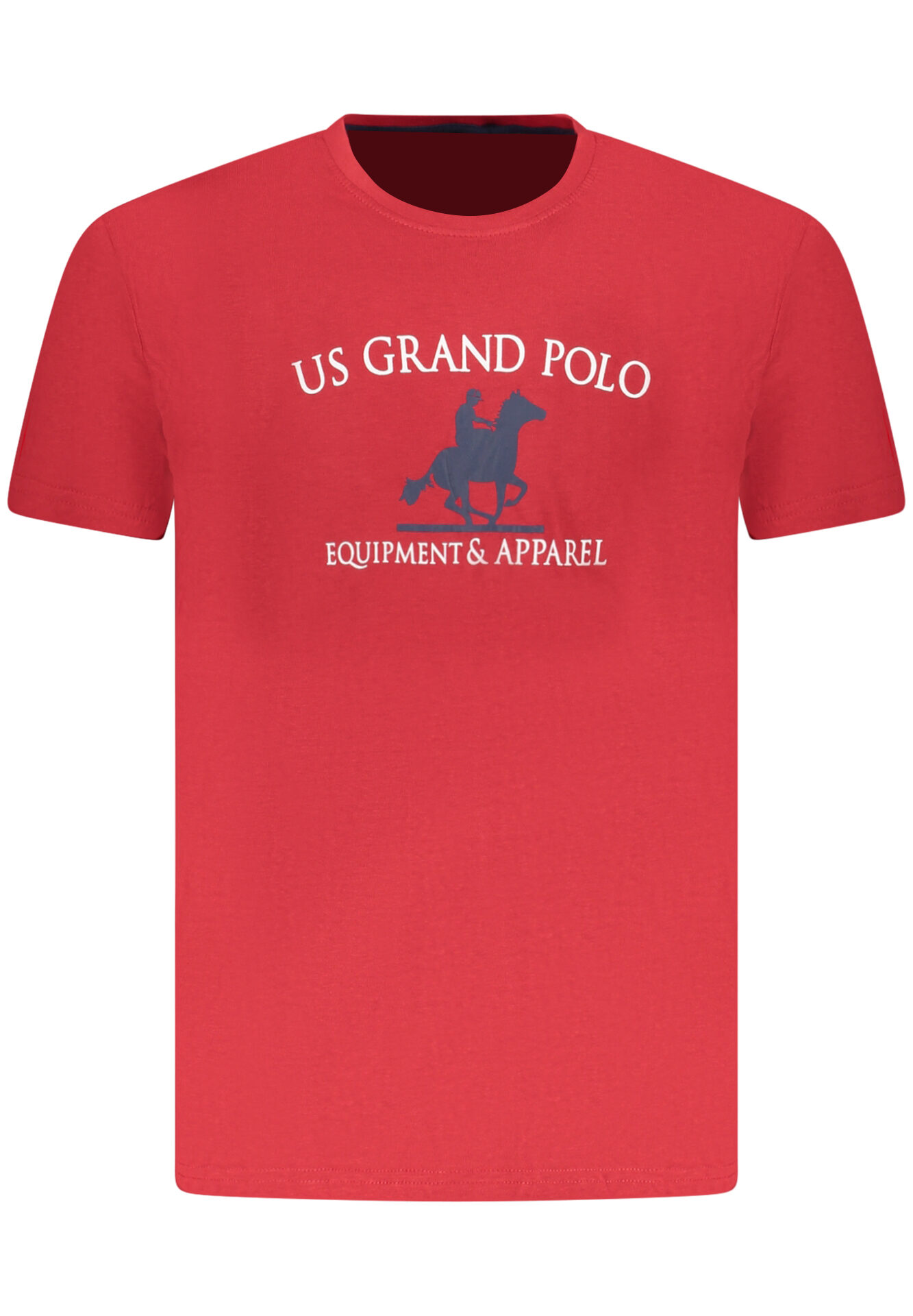 US GRAND MEN'S SHORT-SLEEVED RED T-SHIRT