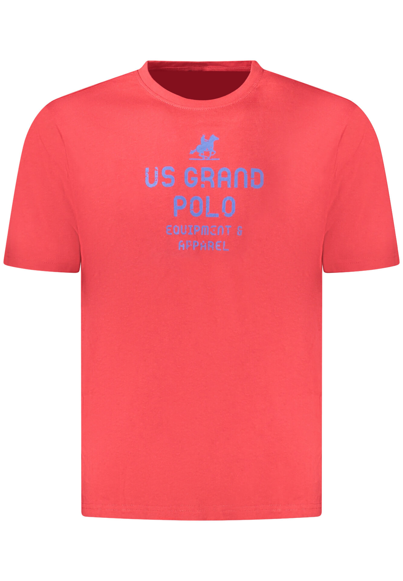 US GRAND MEN'S SHORT-SLEEVED RED T-SHIRT
