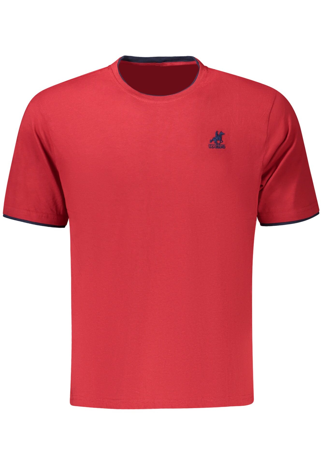 US GRAND MEN'S SHORT-SLEEVED RED T-SHIRT