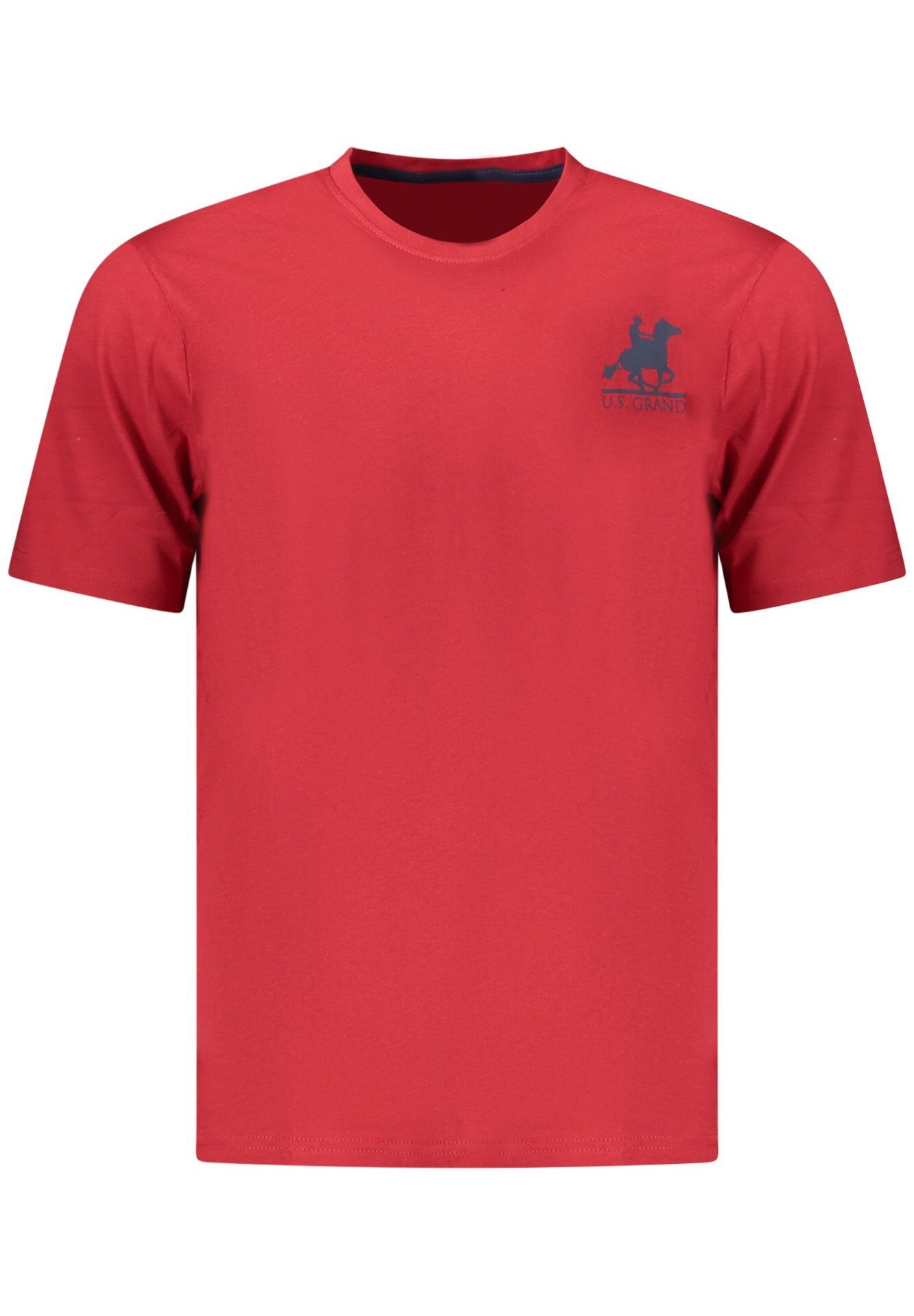 US GRAND MEN'S SHORT-SLEEVED RED T-SHIRT