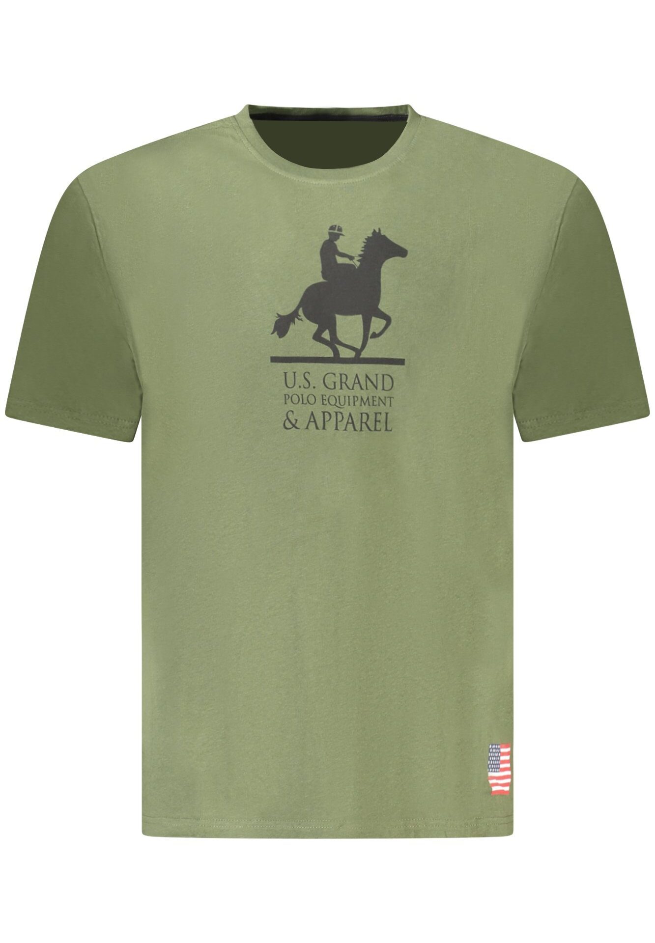 US GRAND MEN'S SHORT-SLEEVED GREEN T-SHIRT