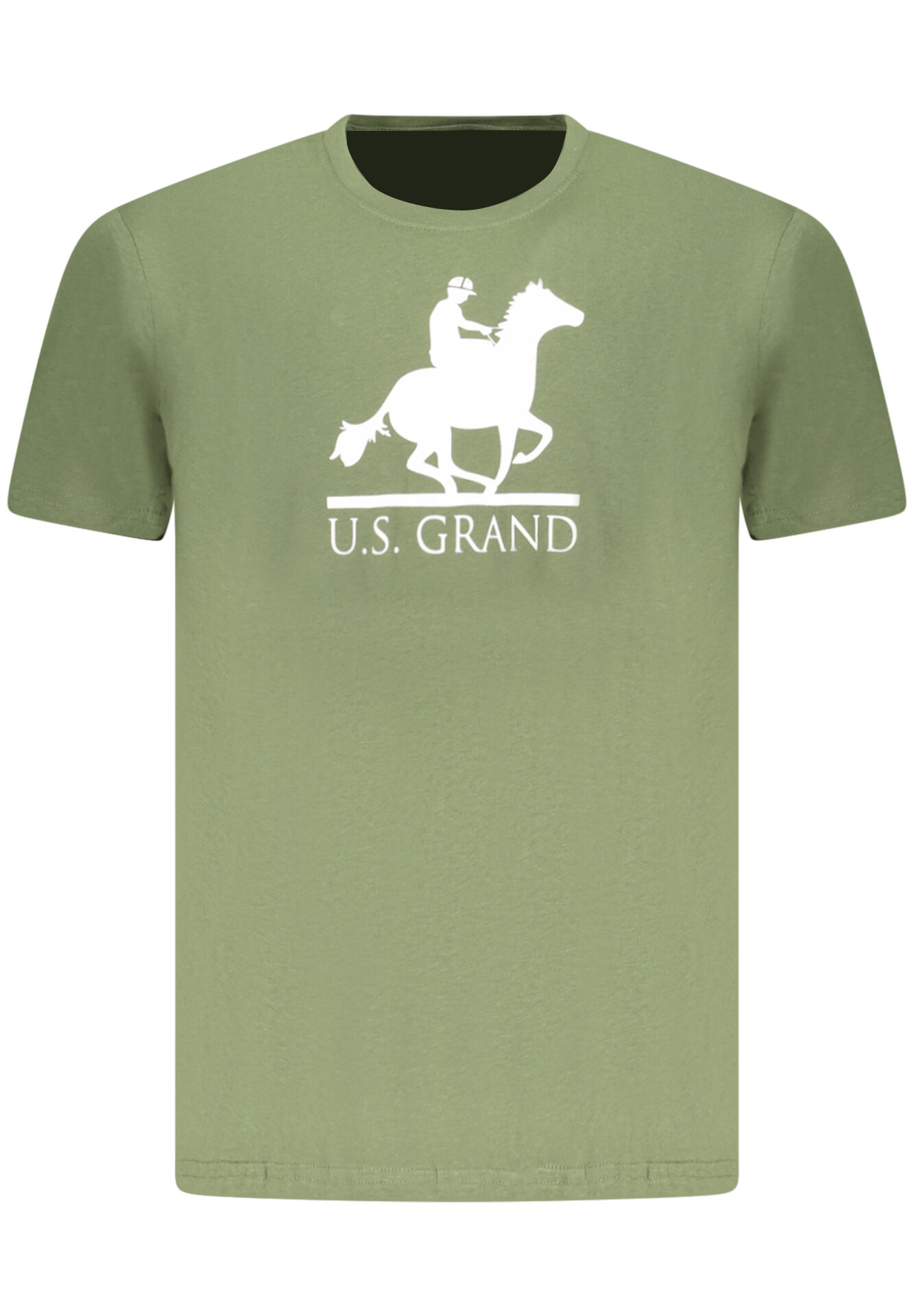 US GRAND MEN'S SHORT-SLEEVED GREEN T-SHIRT
