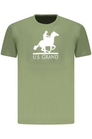 US GRAND MEN'S SHORT-SLEEVED GREEN T-SHIRT