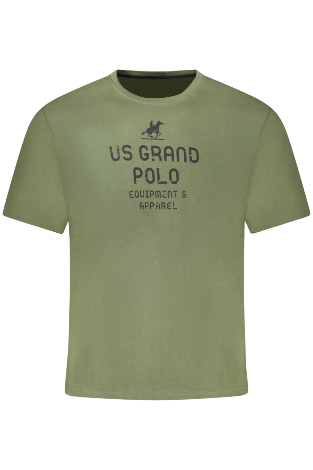 usgrandpolot-shirtmanichecorteuomoverde_1 US GRAND vyriški marškinėliai trumpomis rankovėmis, žali