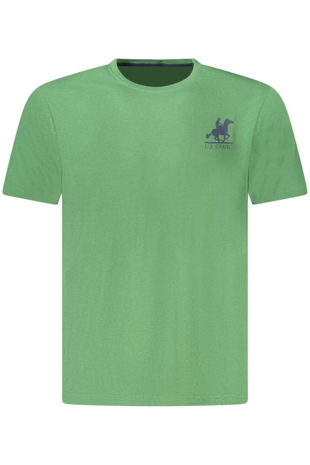 usgrandpolot-shirtmanichecorteuomoverde_1 US GRAND vyriški marškinėliai trumpomis rankovėmis, žali