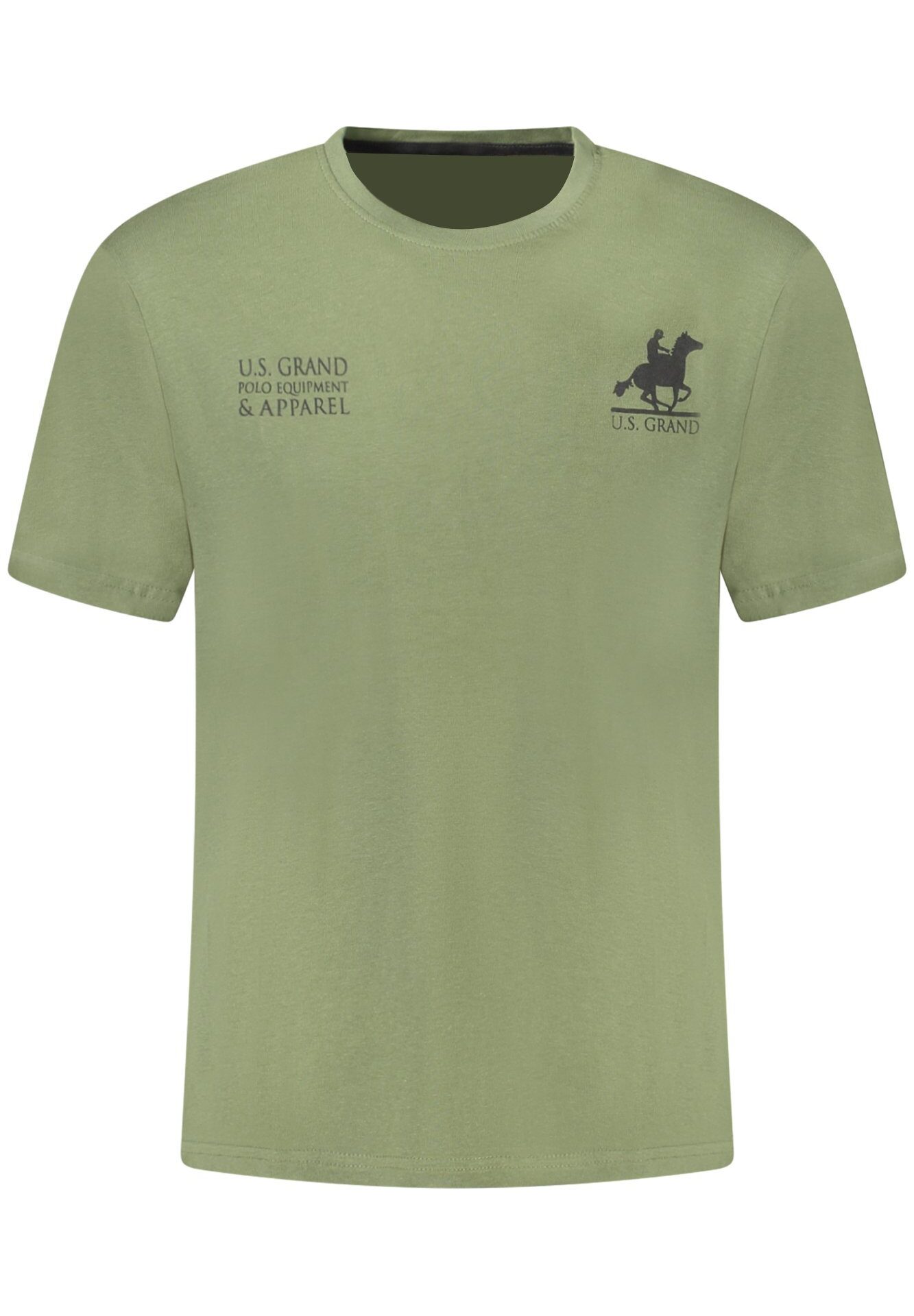 US GRAND MEN'S SHORT-SLEEVED GREEN T-SHIRT