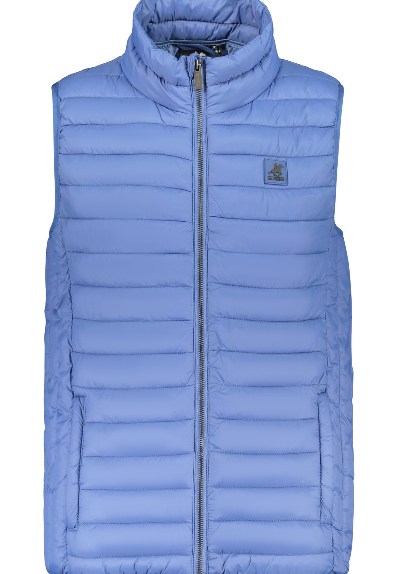 US GRAND MEN'S BLUE SLEEVELESS JACKET