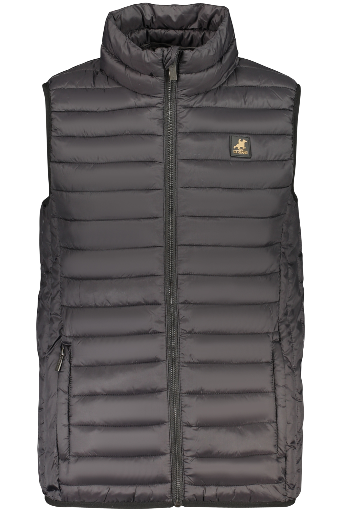 US GRAND MEN'S BLACK SLEEVELESS JACKET US GRAND MEN'S BLACK SLEEVELESS JACKET