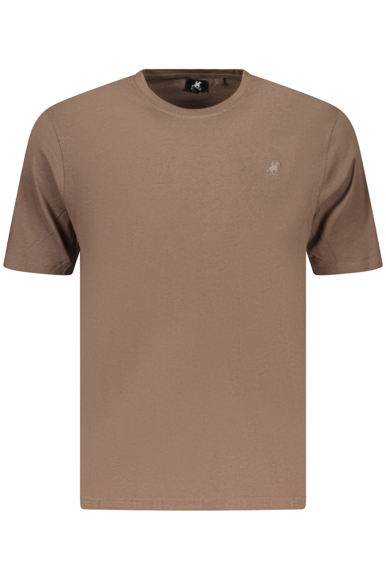 US GRAND MEN'S SHORT-SLEEVE T-SHIRT BROWN US GRAND MEN'S SHORT-SLEEVE T-SHIRT BROWN