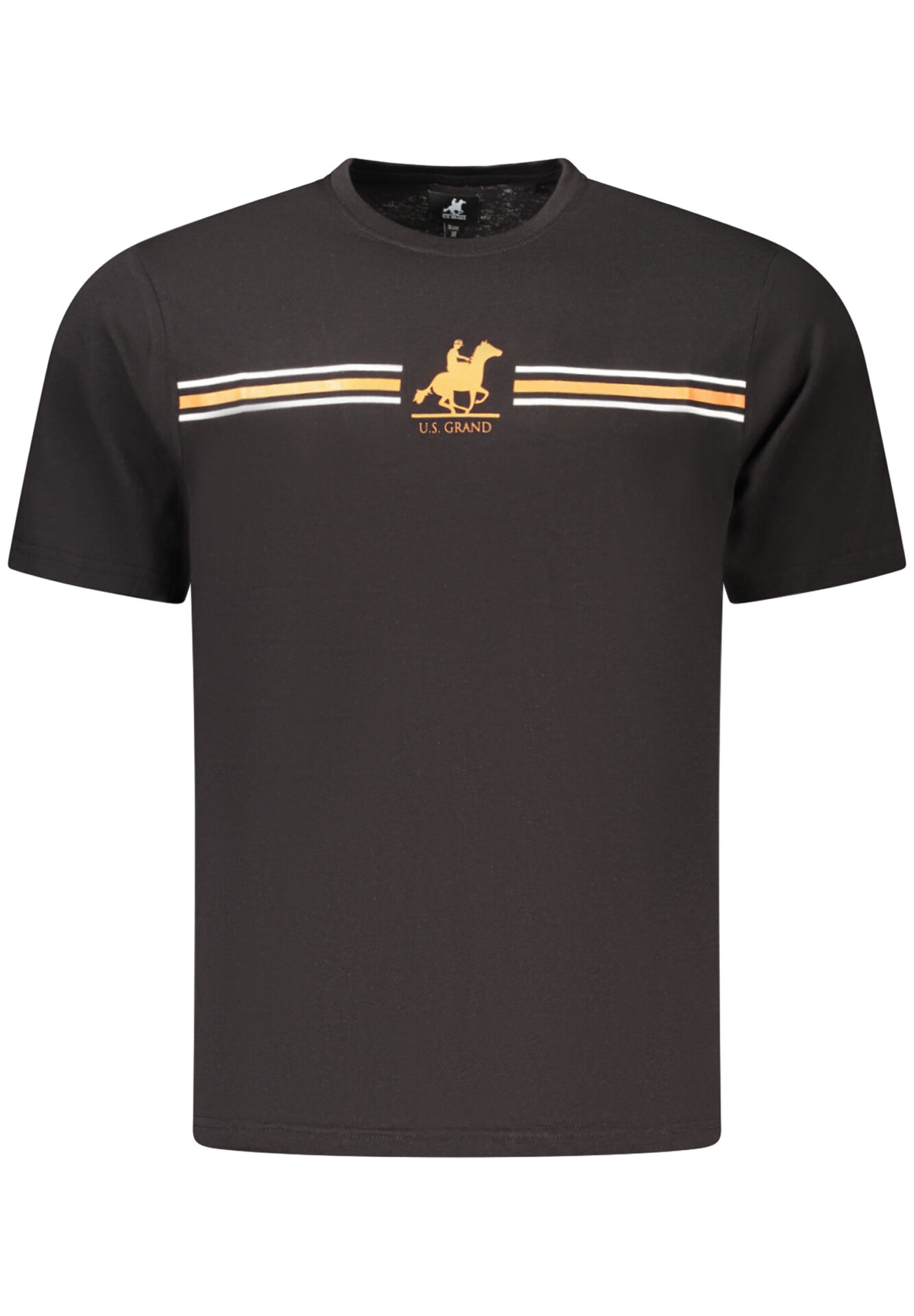 US GRAND MEN'S BLACK SHORT-SLEEVE T-SHIRT