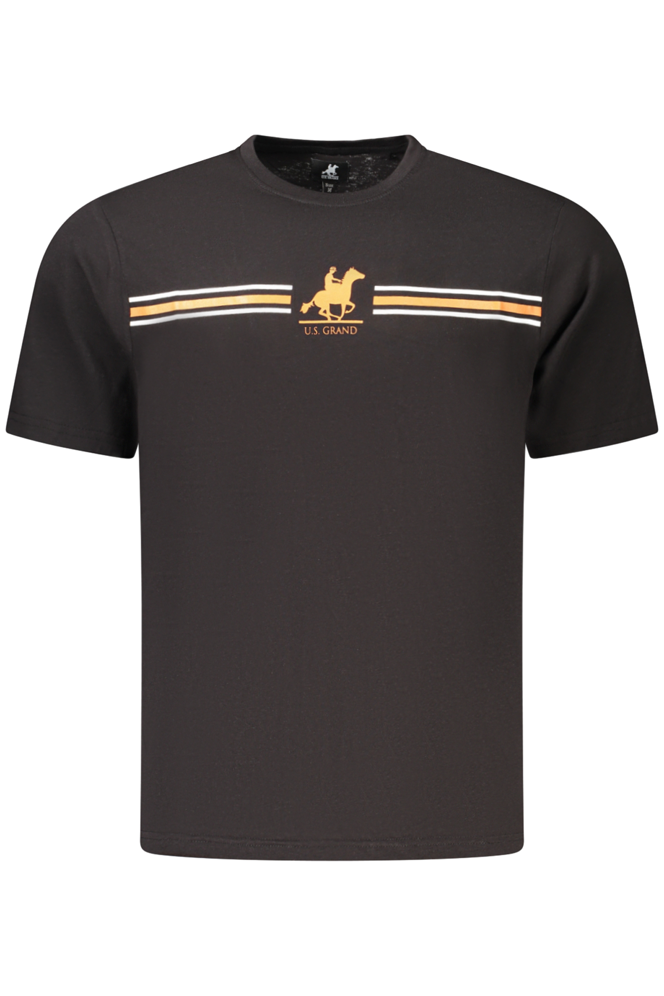 US GRAND MEN'S BLACK SHORT-SLEEVE T-SHIRT US GRAND MEN'S BLACK SHORT-SLEEVE T-SHIRT