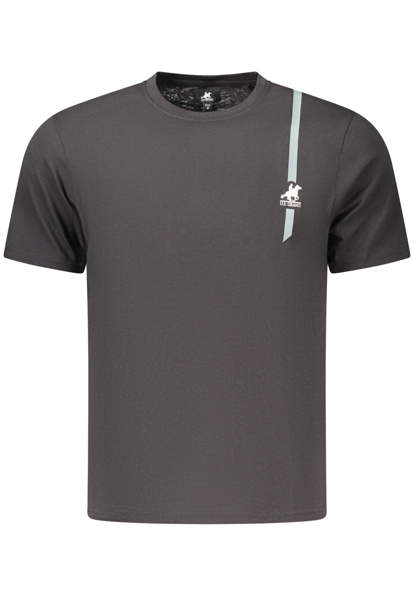 US GRAND MEN'S BLACK SHORT-SLEEVE T-SHIRT
