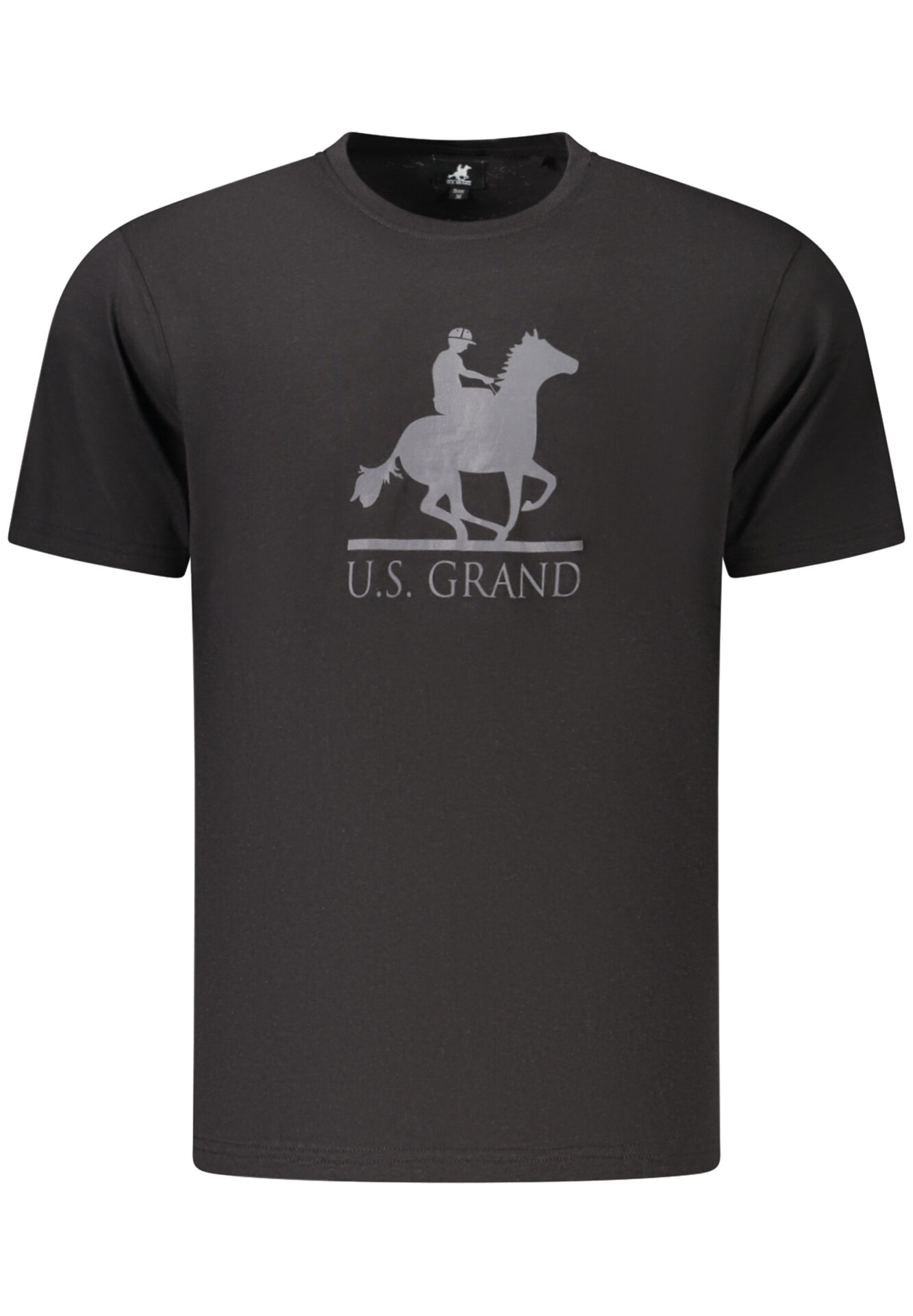 US GRAND MEN'S BLACK SHORT-SLEEVE T-SHIRT