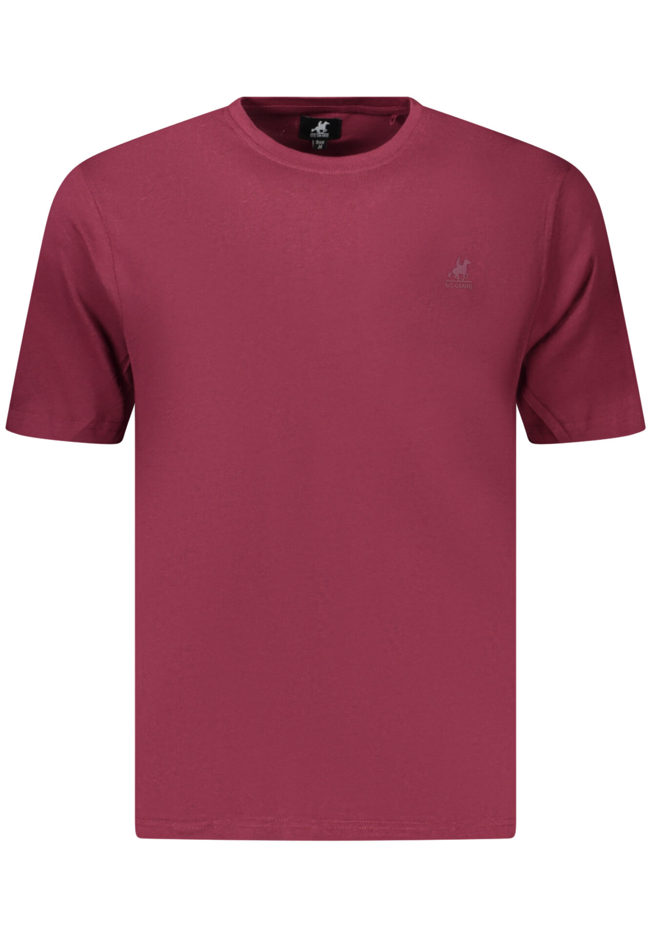 US GRAND MEN'S SHORT-SLEEVED RED T-SHIRT