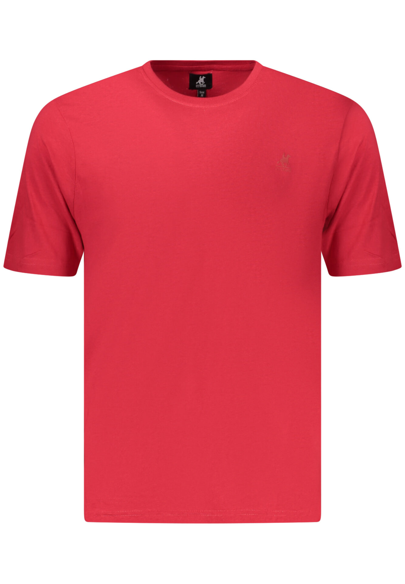 US GRAND MEN'S SHORT-SLEEVED RED T-SHIRT