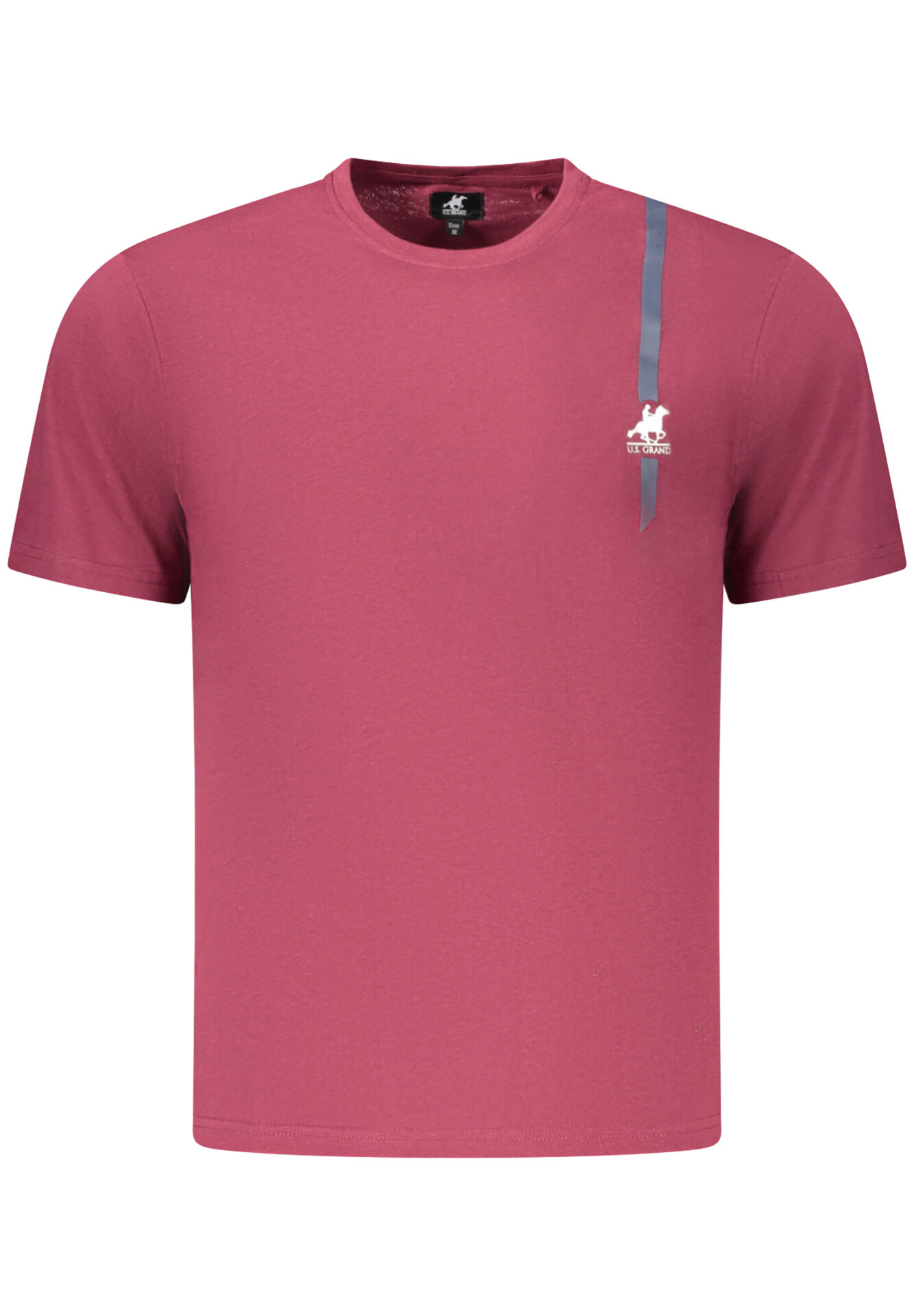 US GRAND MEN'S SHORT-SLEEVED RED T-SHIRT