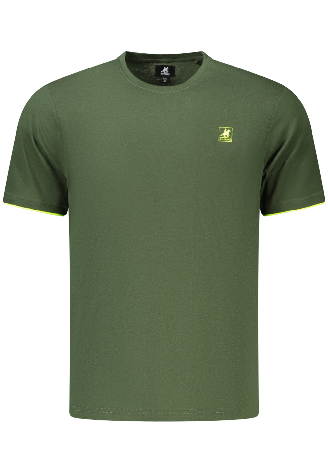 US GRAND MEN'S SHORT-SLEEVED GREEN T-SHIRT