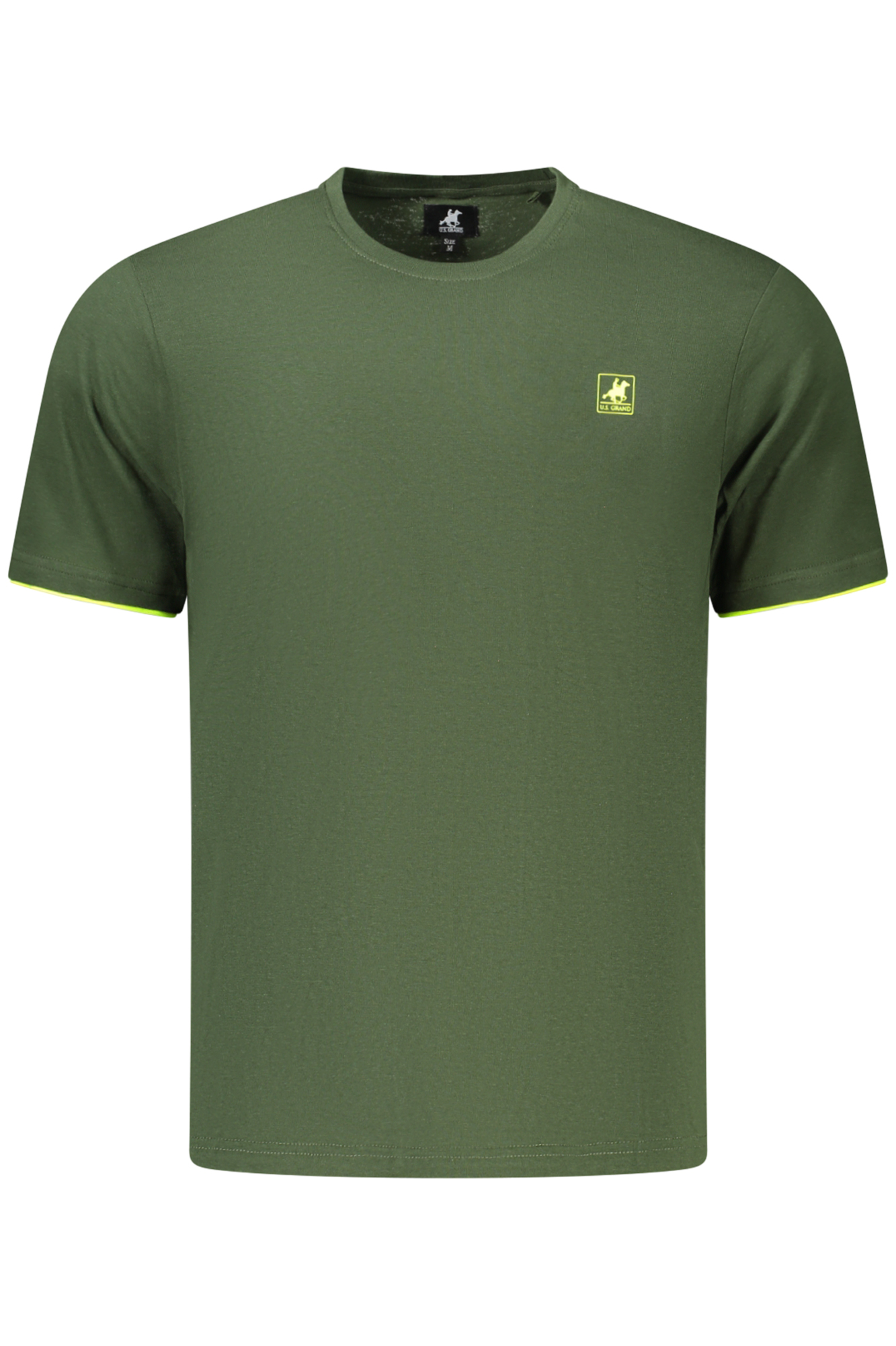 US GRAND MEN'S SHORT-SLEEVED GREEN T-SHIRT US GRAND MEN'S SHORT-SLEEVED GREEN T-SHIRT