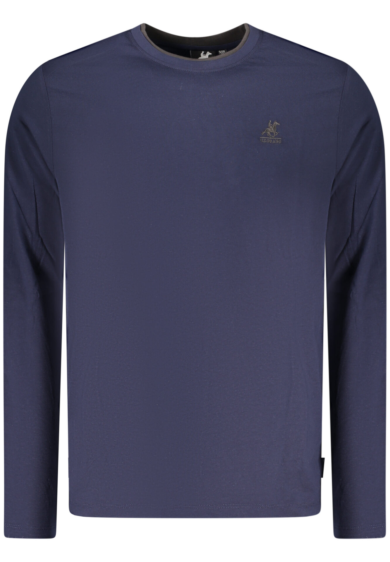 US GRAND MEN'S LONG-SLEEVED BLACK T-SHIRT