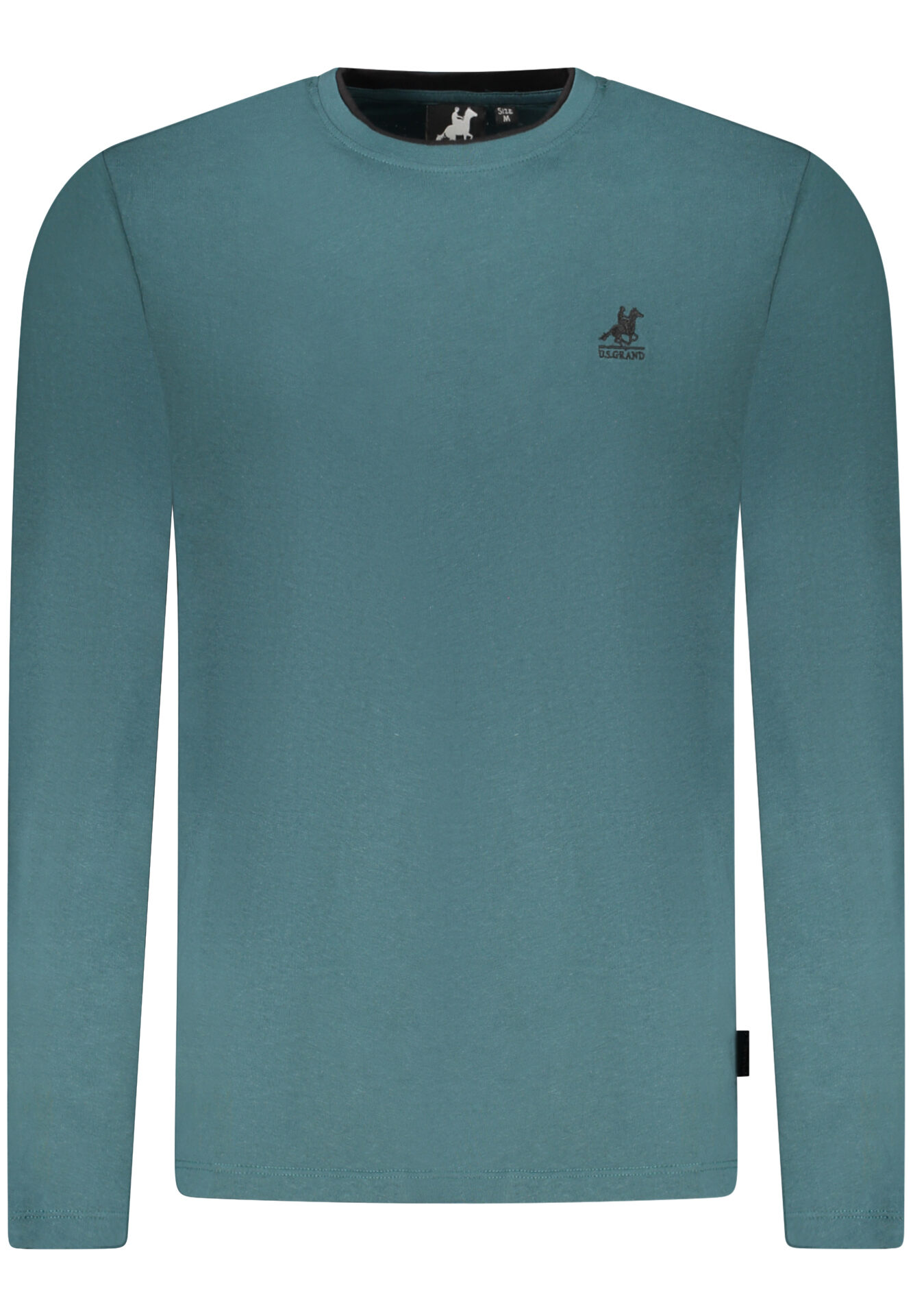 US GRAND MEN'S LONG-SLEEVED GREEN T-SHIRT