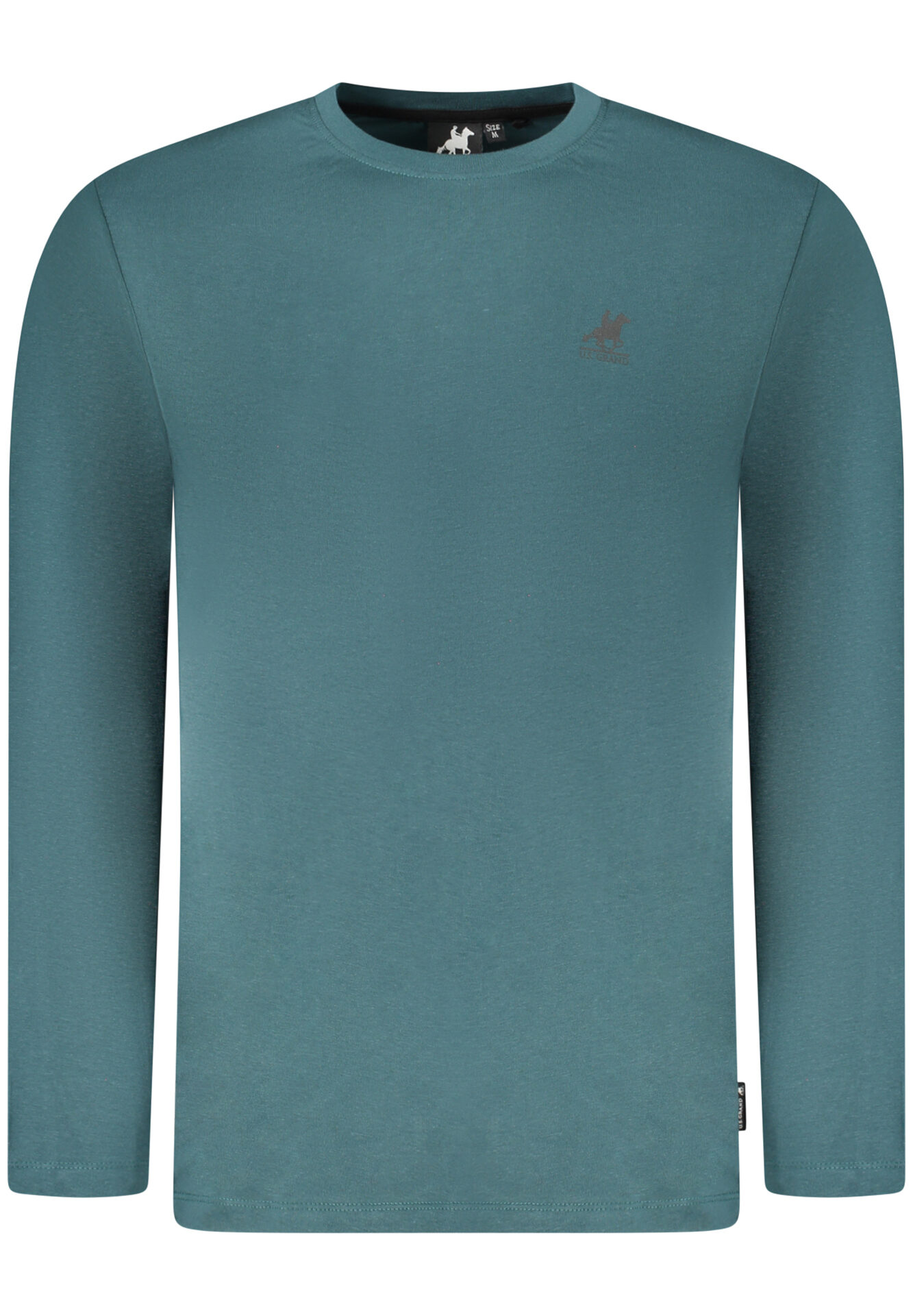 US GRAND MEN'S LONG-SLEEVED GREEN T-SHIRT