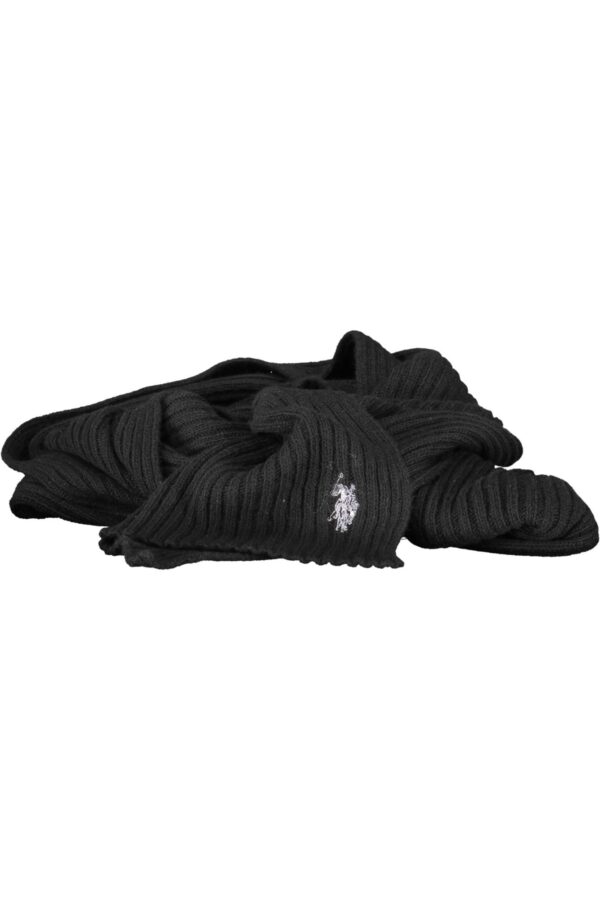 US POLO ASSN. JUODAS VYRIŠKAS ŠALIKAS