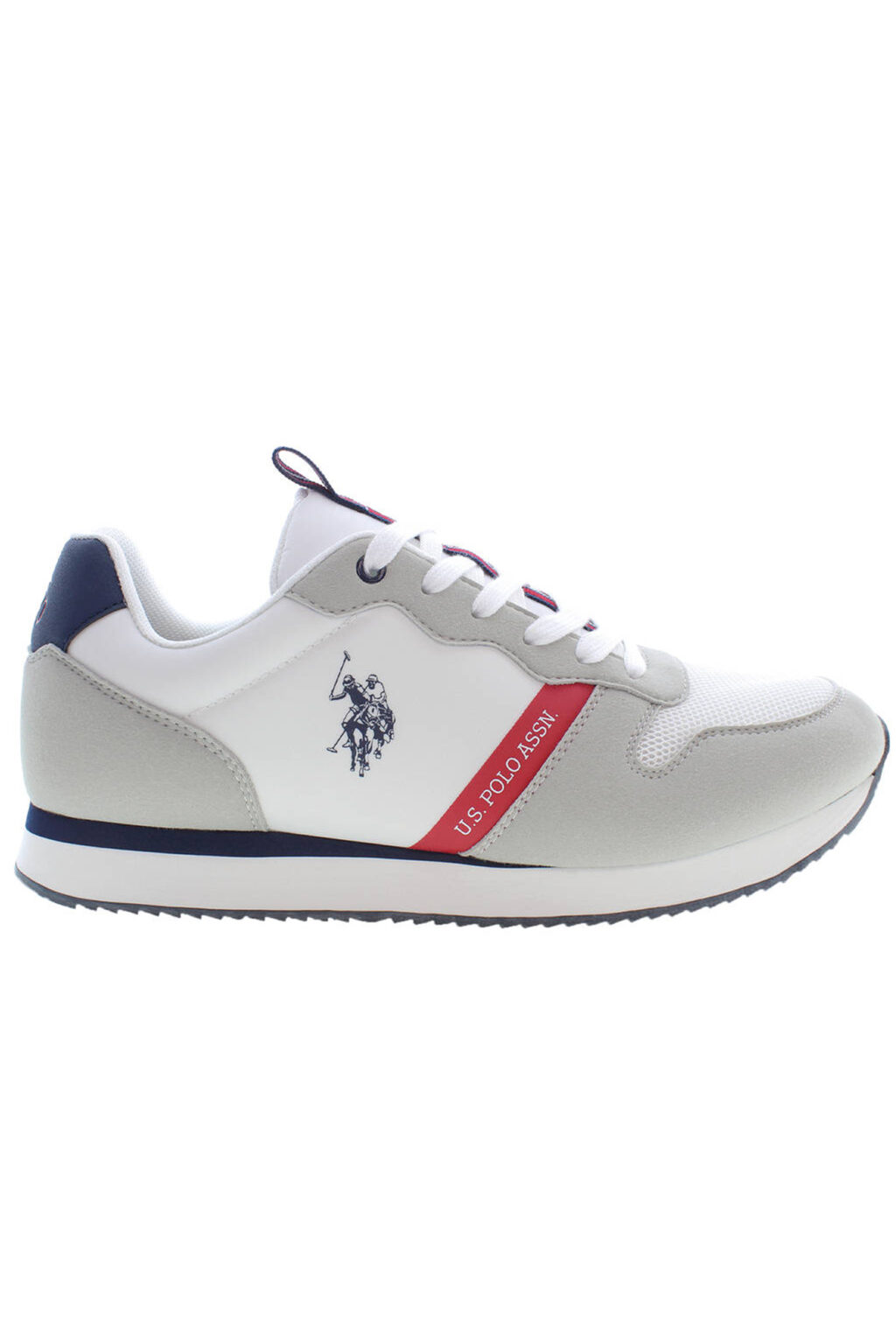 uspolobestpricecalzaturasportivauomobianco_1 US POLO ASSN. balti vyriški sportiniai batai