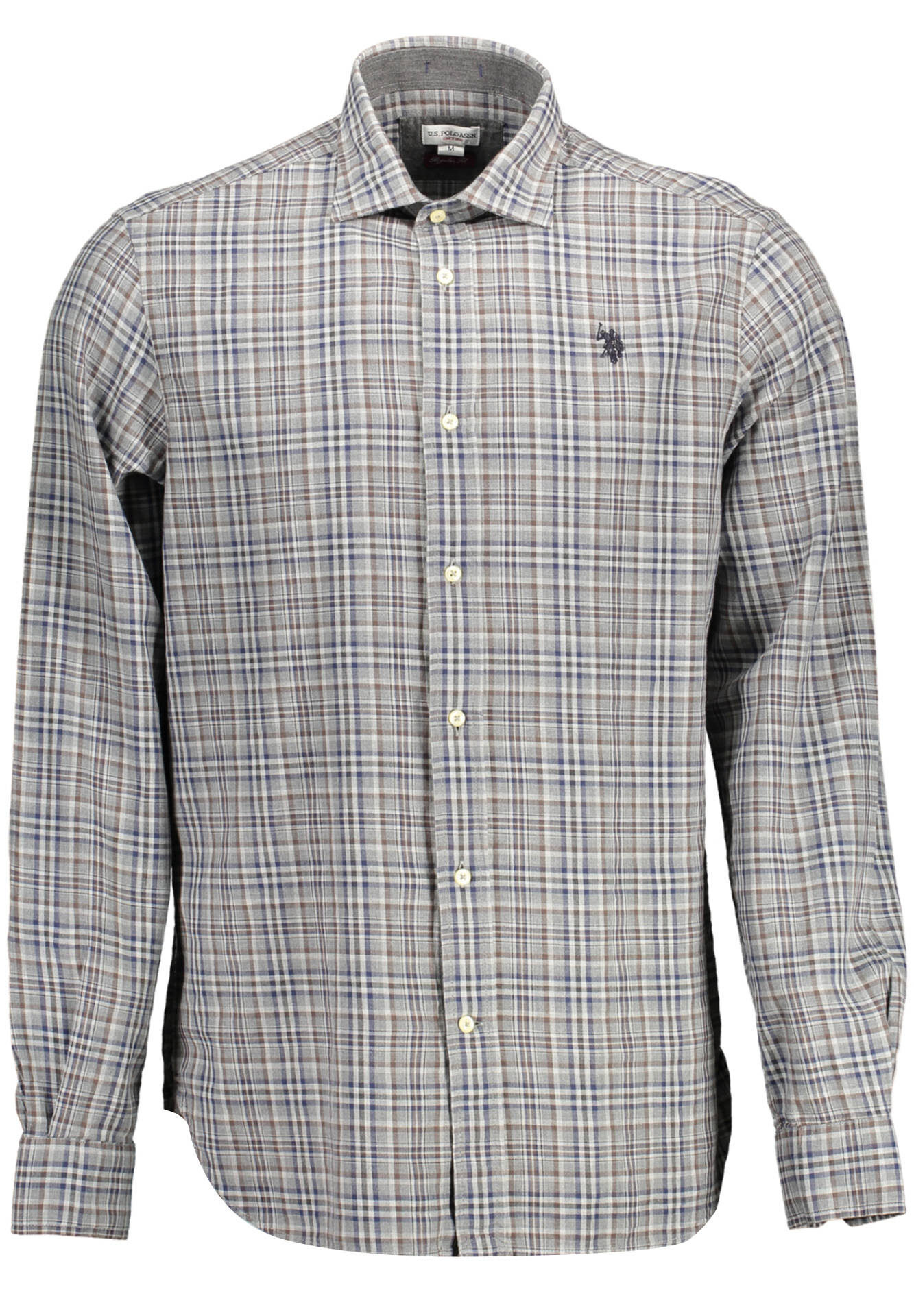 US POLO ASSN. MEN'S LONG-SLEEVED SHIRT, GREY