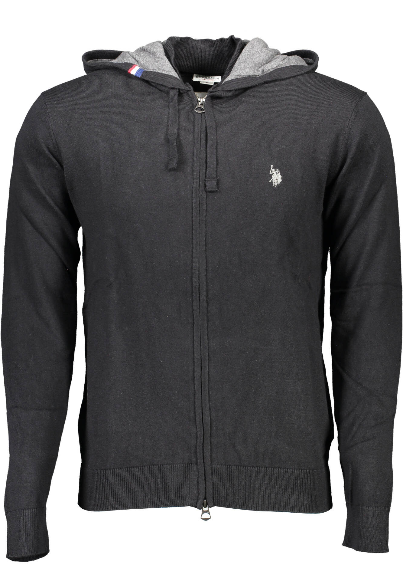 US POLO ASSN. MEN'S BLACK CARDIGAN