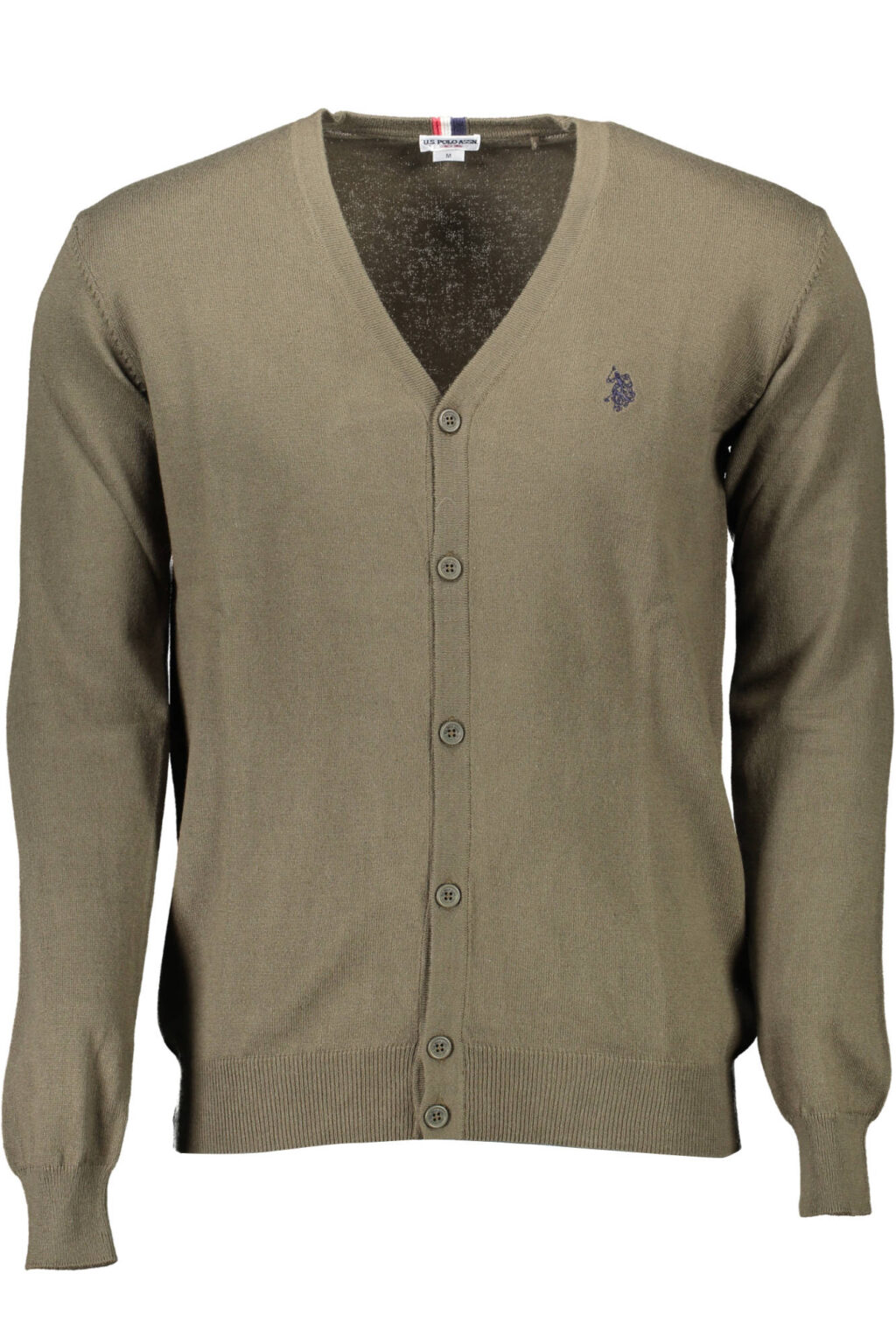 US POLO ASSN. ŽALIAS VYRIŠKAS KARDIGANAS