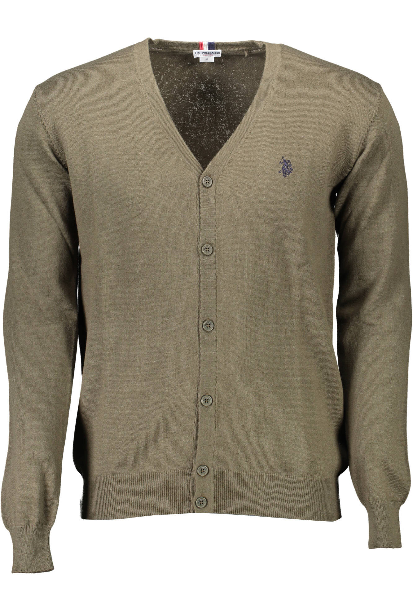 US POLO ASSN. MEN'S GREEN CARDIGAN