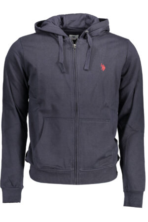 US POLO ASSN. MEN'S BLUE ZIP-UP SWEATSHIRT
